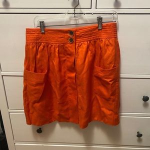 J. Crew orange skirt